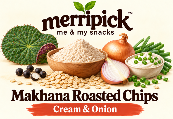 Cream & Onion Makhana Chips - 150g