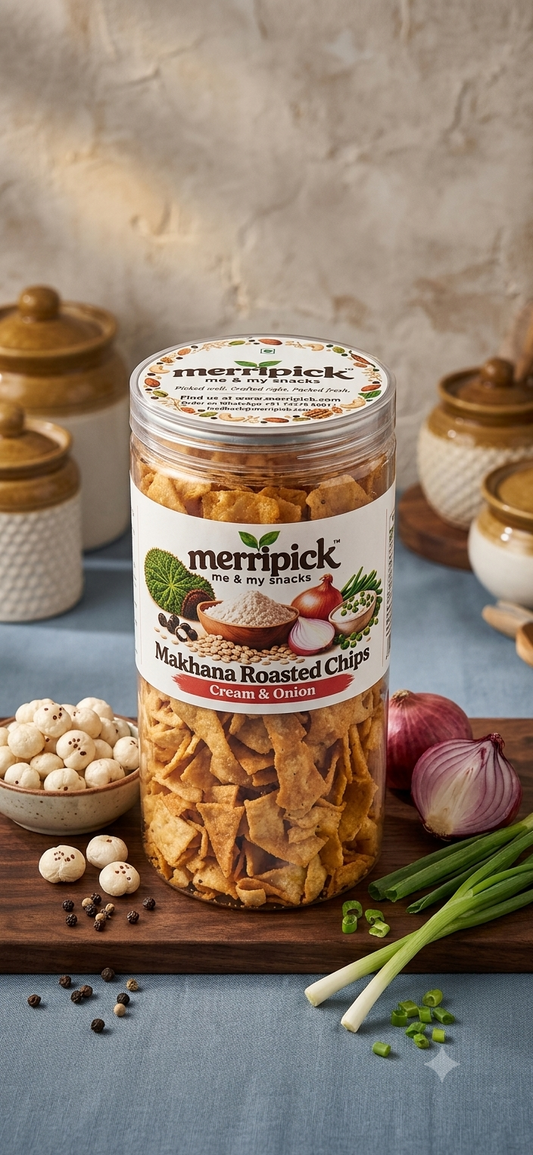 Cream & Onion Makhana Chips - 150g