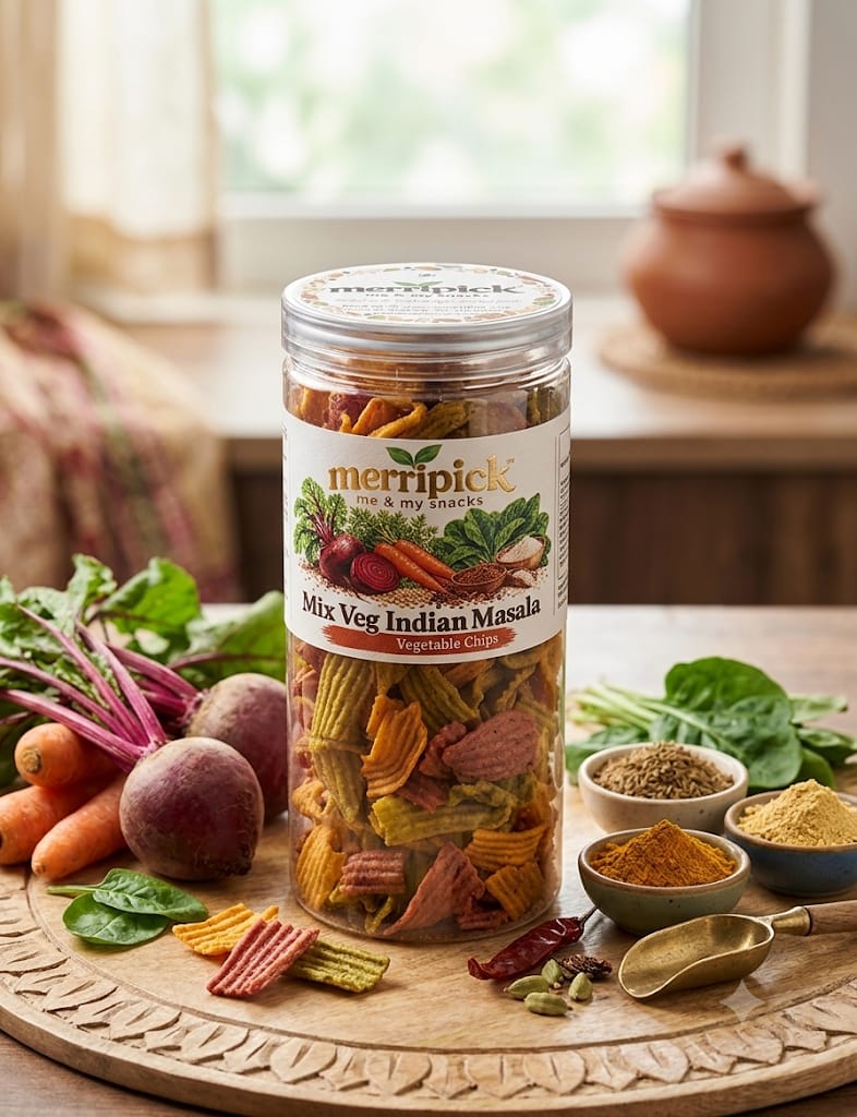 Mix Veg Indian Masala Chips - 150g
